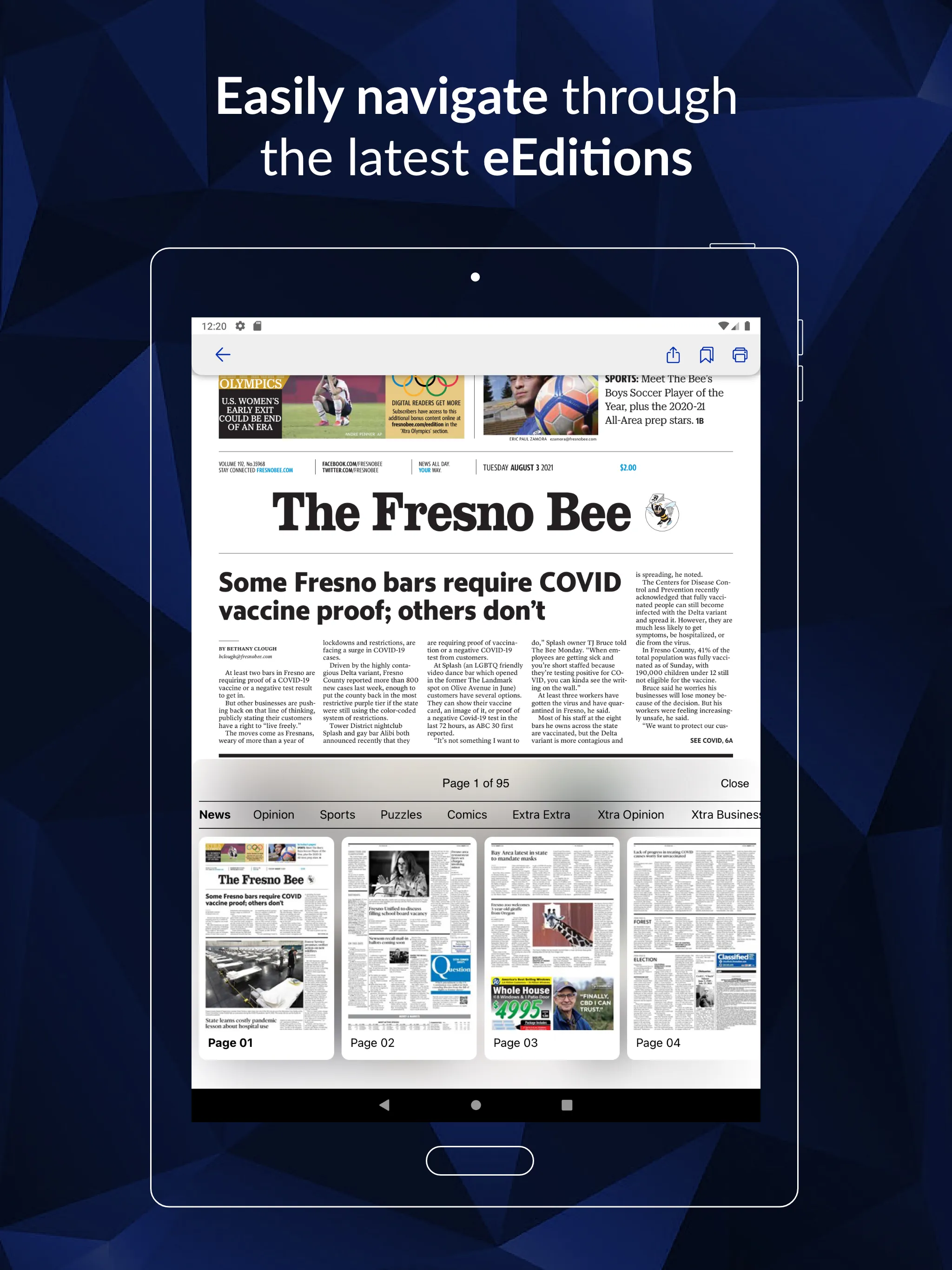 Fresno Bee newspaper | Indus Appstore | Screenshot