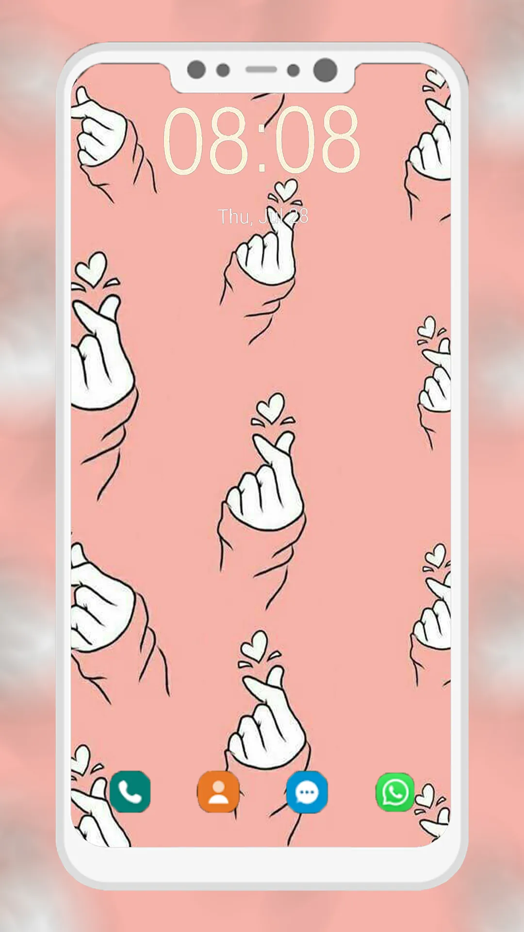 Finger Heart Wallpaper | Indus Appstore | Screenshot