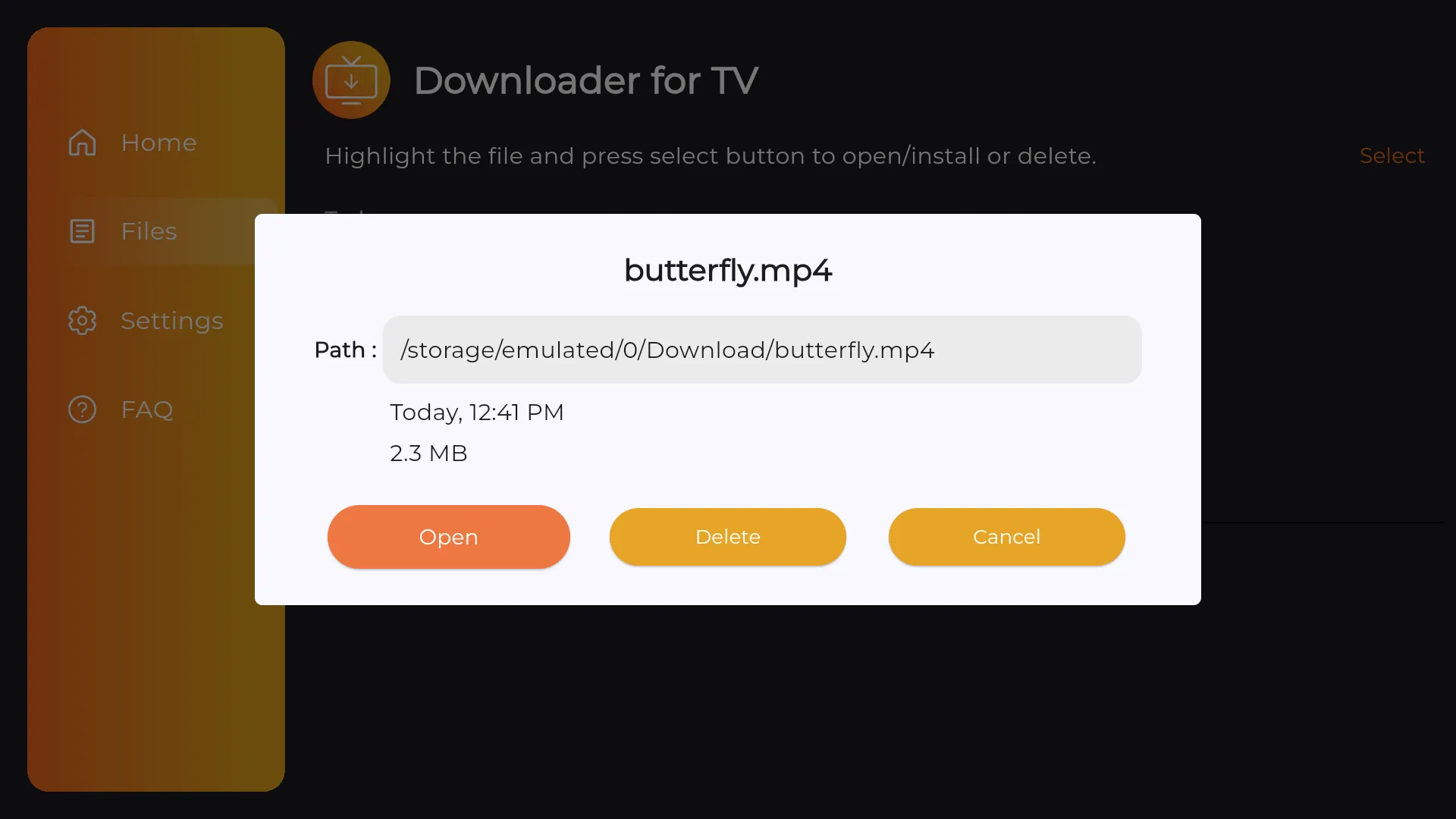 Downloader for TV | Indus Appstore | Screenshot
