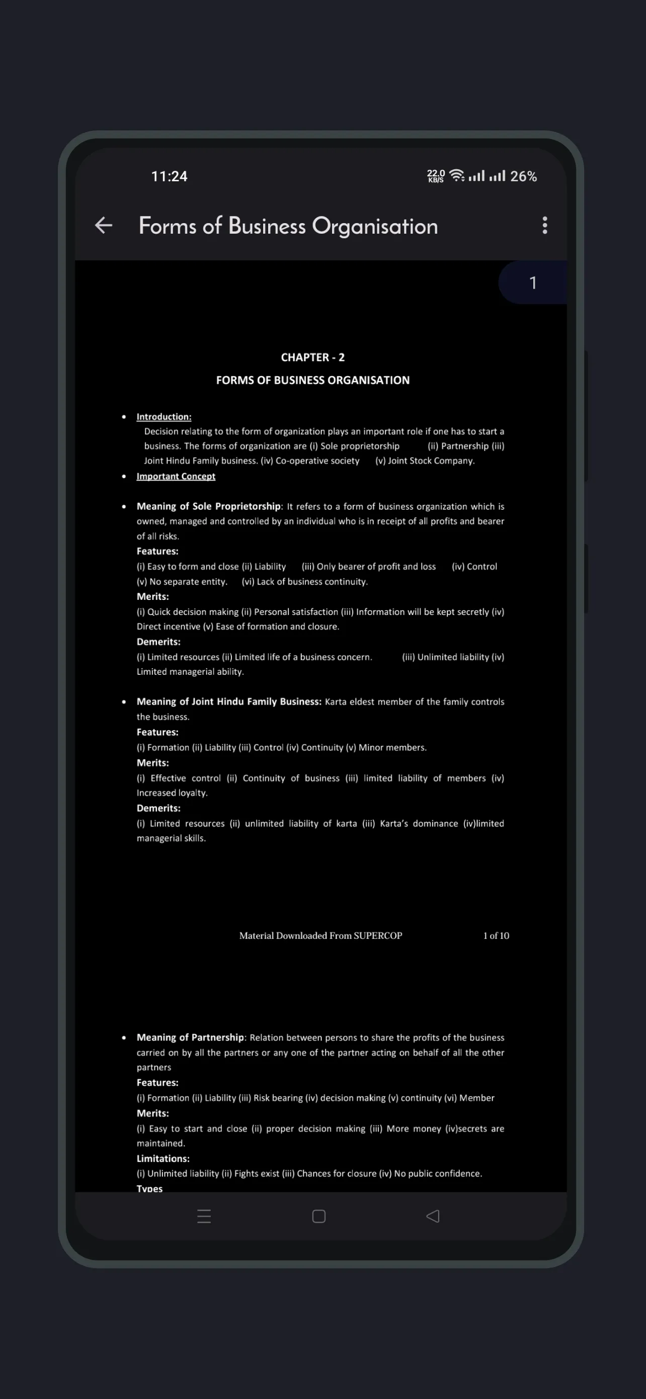 Class 11 Notes Offline | Indus Appstore | Screenshot