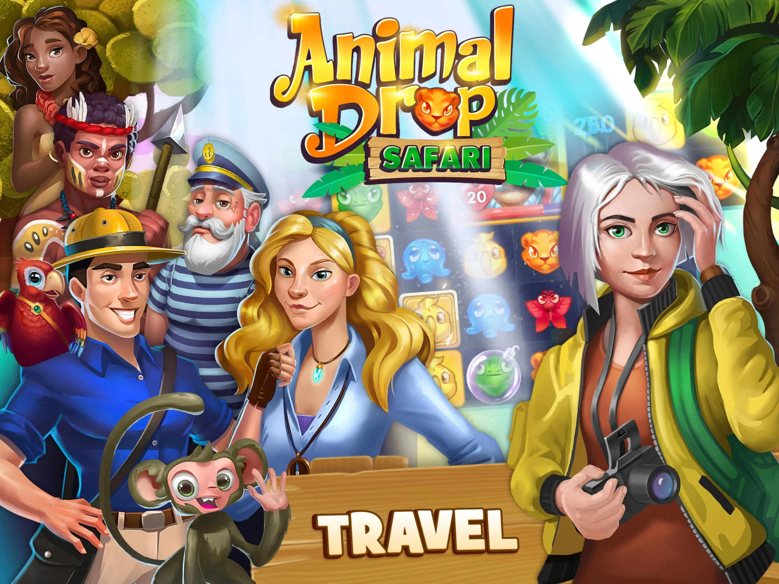 Animal Drop Safari - Match 3 | Indus Appstore | Screenshot