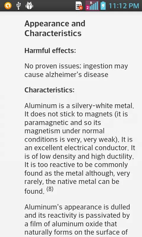 Chemical Element Dictionary | Indus Appstore | Screenshot