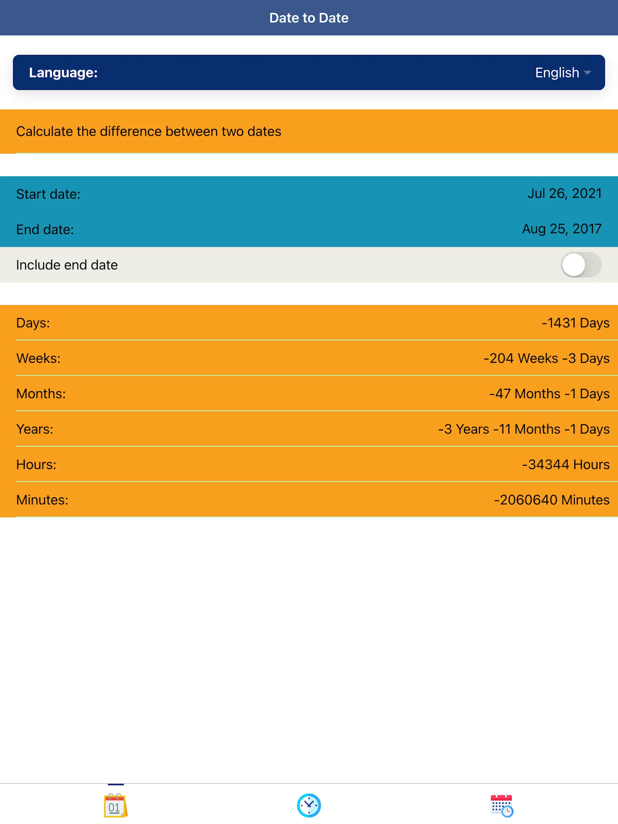 Date Calculator Plus | Indus Appstore | Screenshot