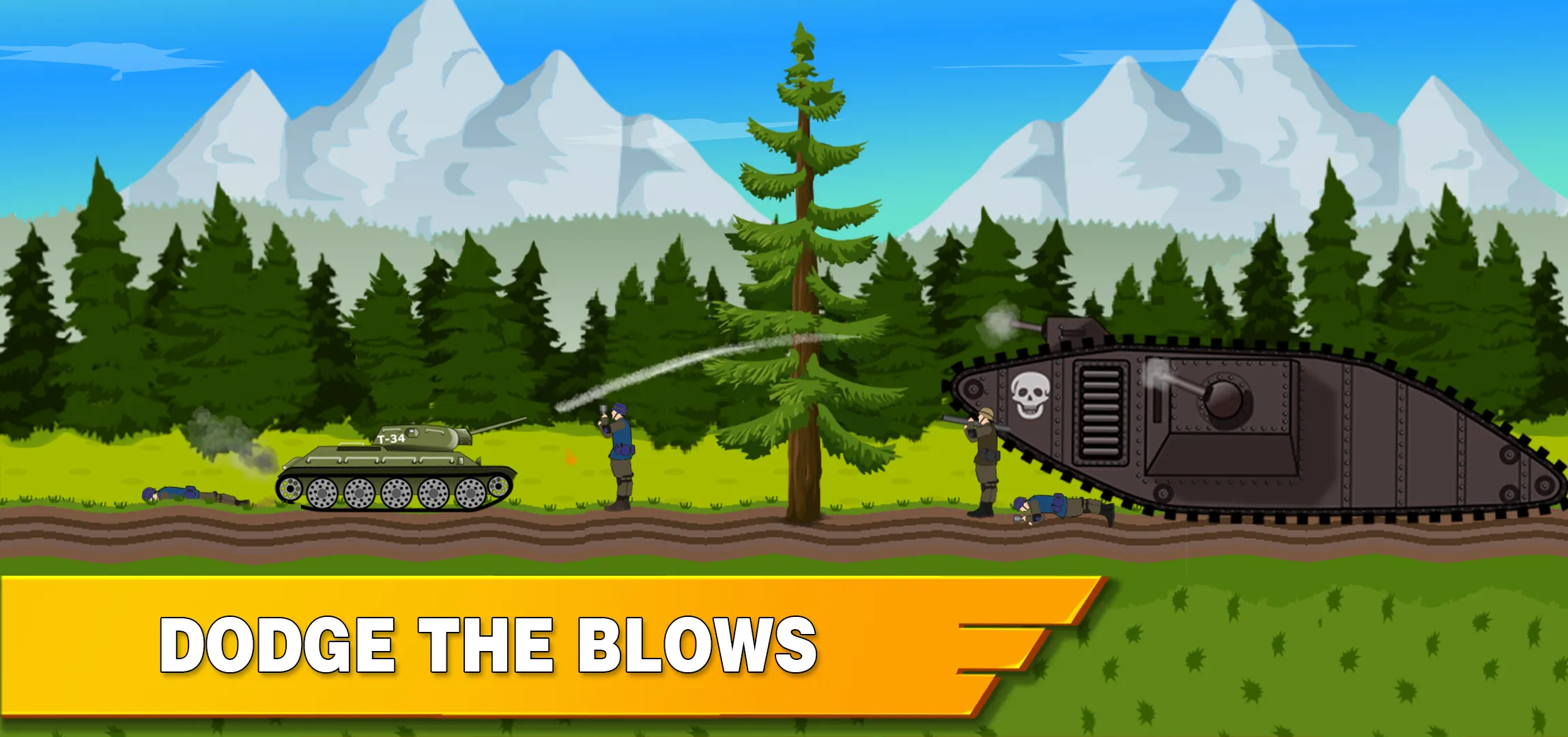 Tank Battle War 2d: vs Boss | Indus Appstore | Screenshot