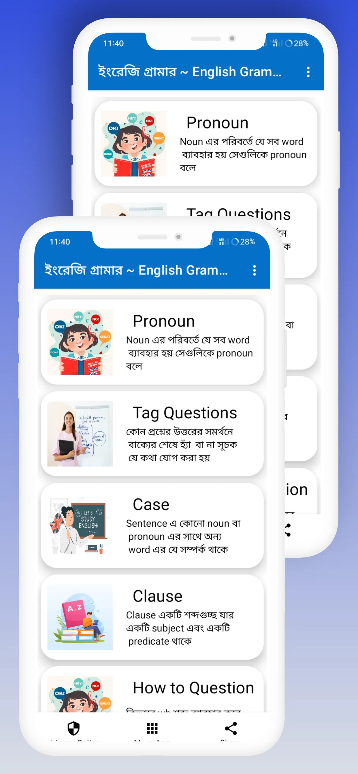 ইংরেজি গ্রামার English Grammar | Indus Appstore | Screenshot