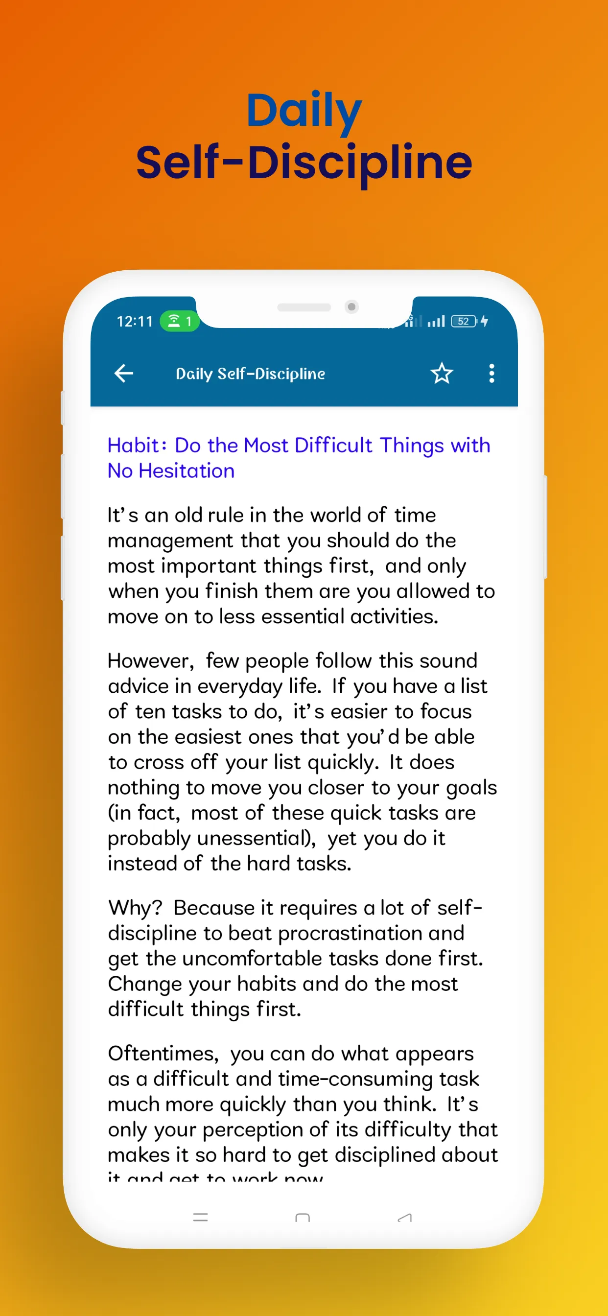 The Power of Self Discipline | Indus Appstore | Screenshot