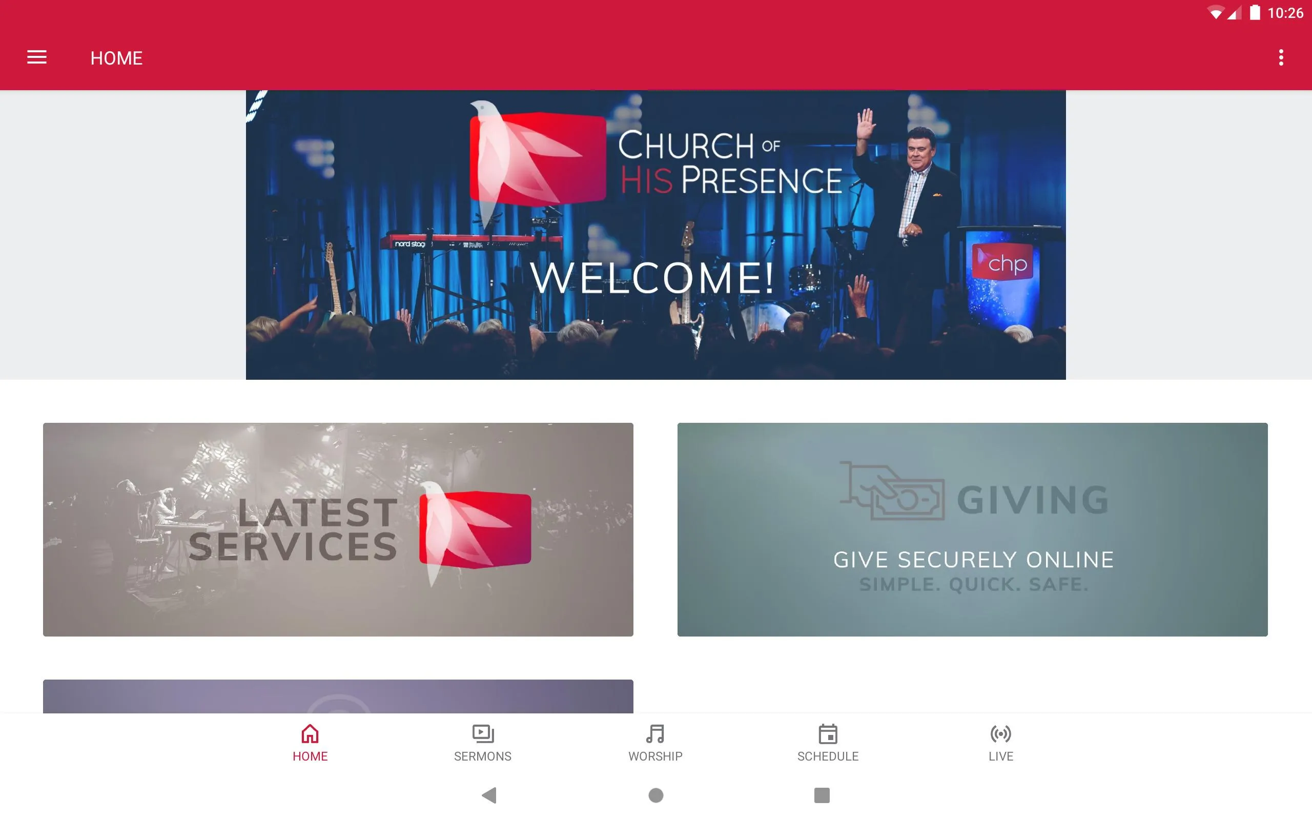 Church of His Presence | Indus Appstore | Screenshot