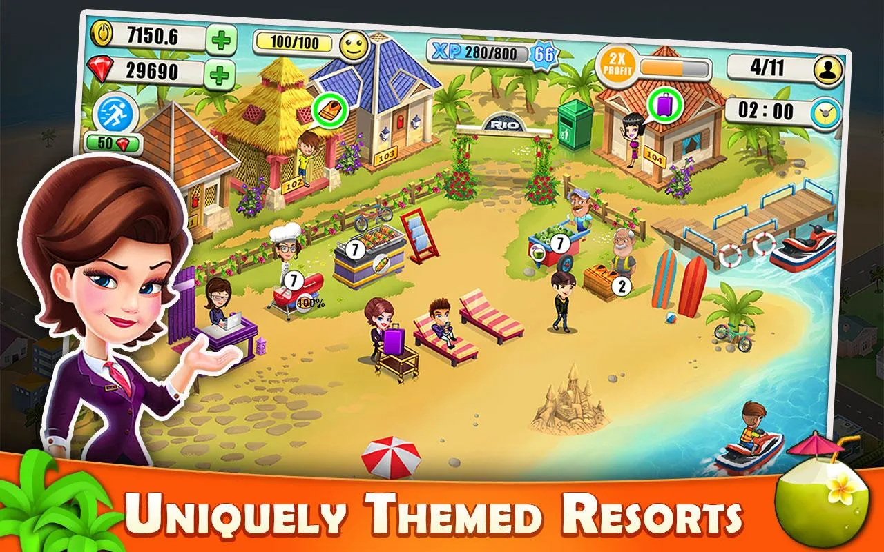 Resort Tycoon-Hotel Simulation | Indus Appstore | Screenshot