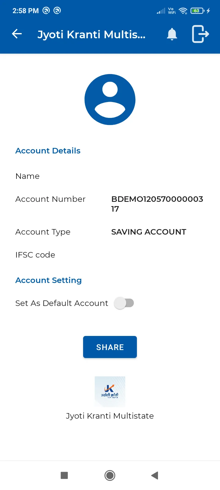 Jyoti Kranti Co.Op.Credit | Indus Appstore | Screenshot