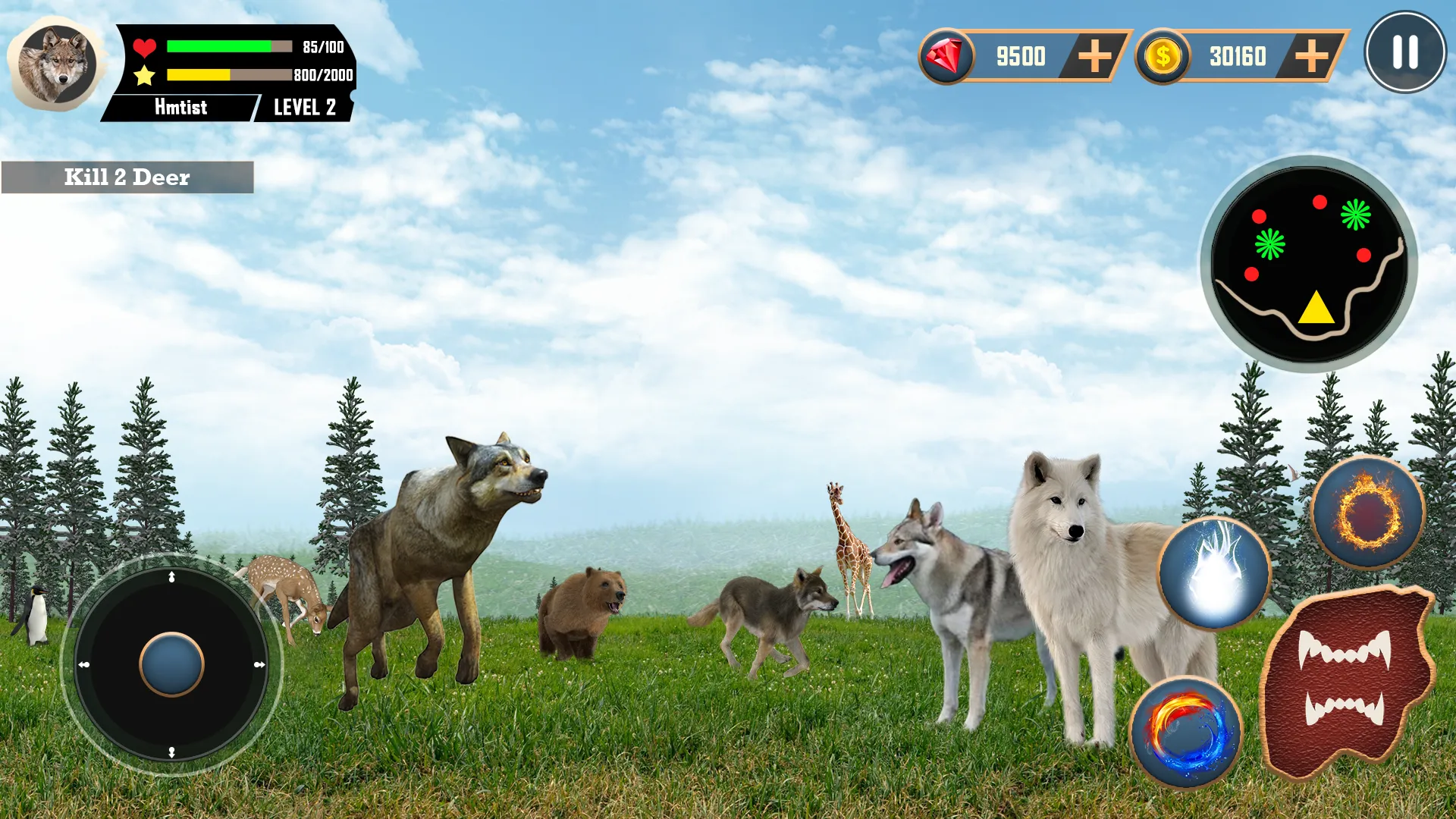 Wild Wolf Simulator Games | Indus Appstore | Screenshot