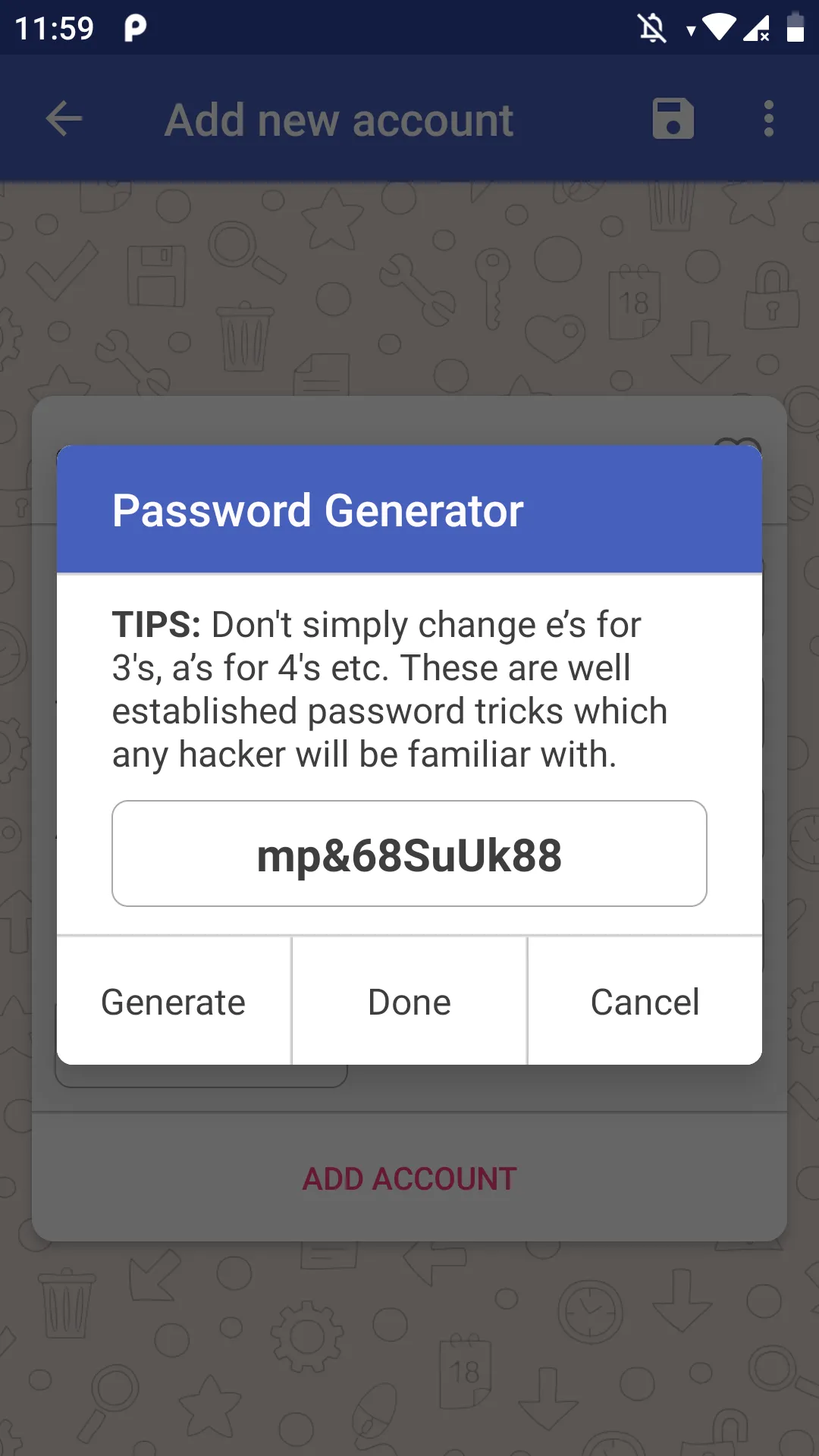 My Password | Indus Appstore | Screenshot