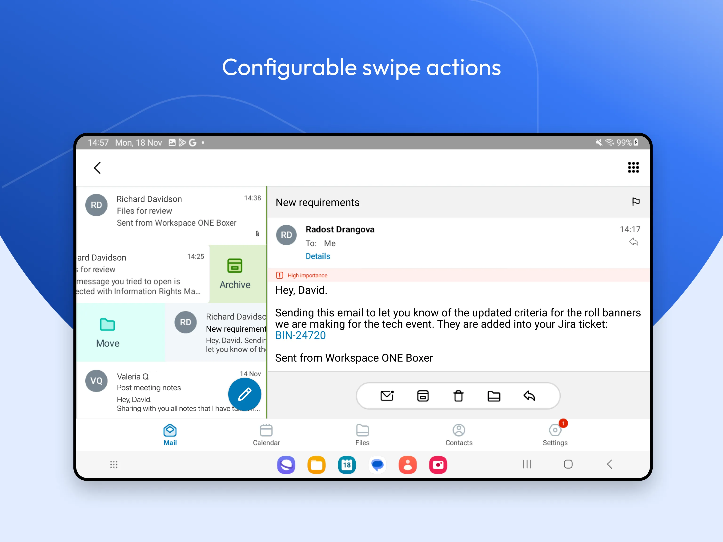 Boxer - Workspace ONE | Indus Appstore | Screenshot