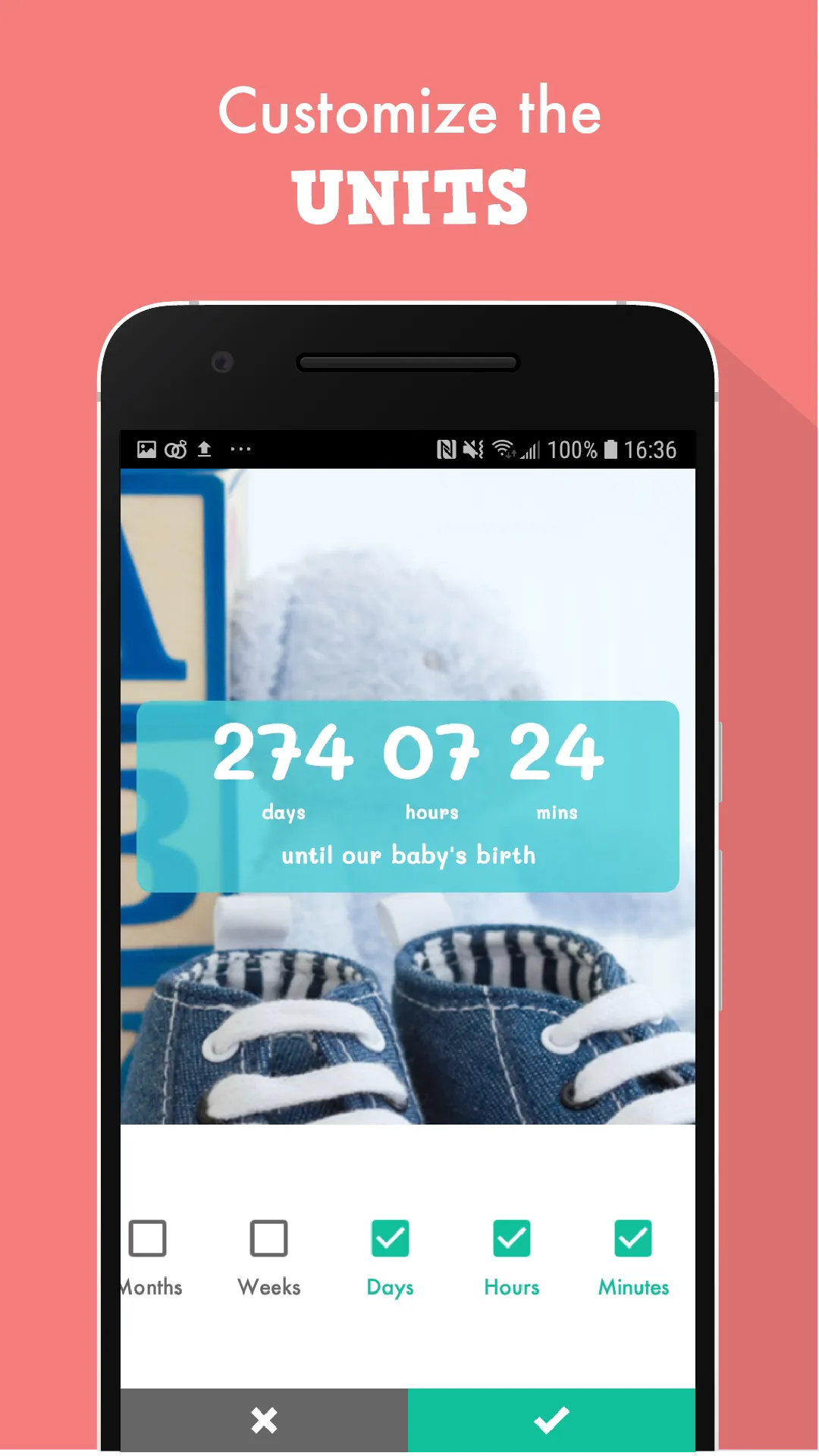 Baby Countdown Widget | Indus Appstore | Screenshot