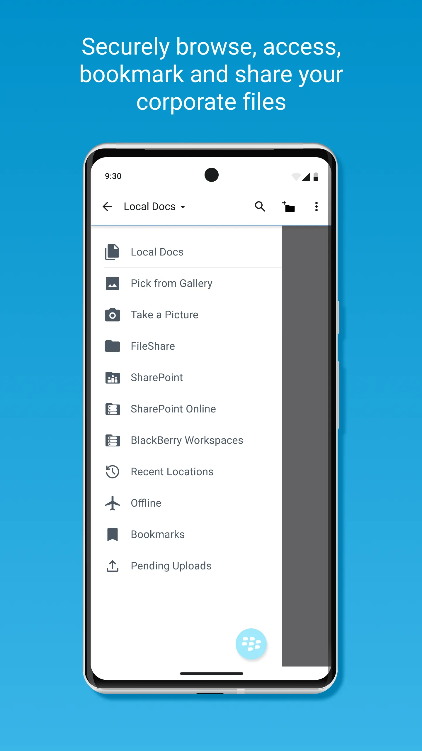 BlackBerry Work | Indus Appstore | Screenshot