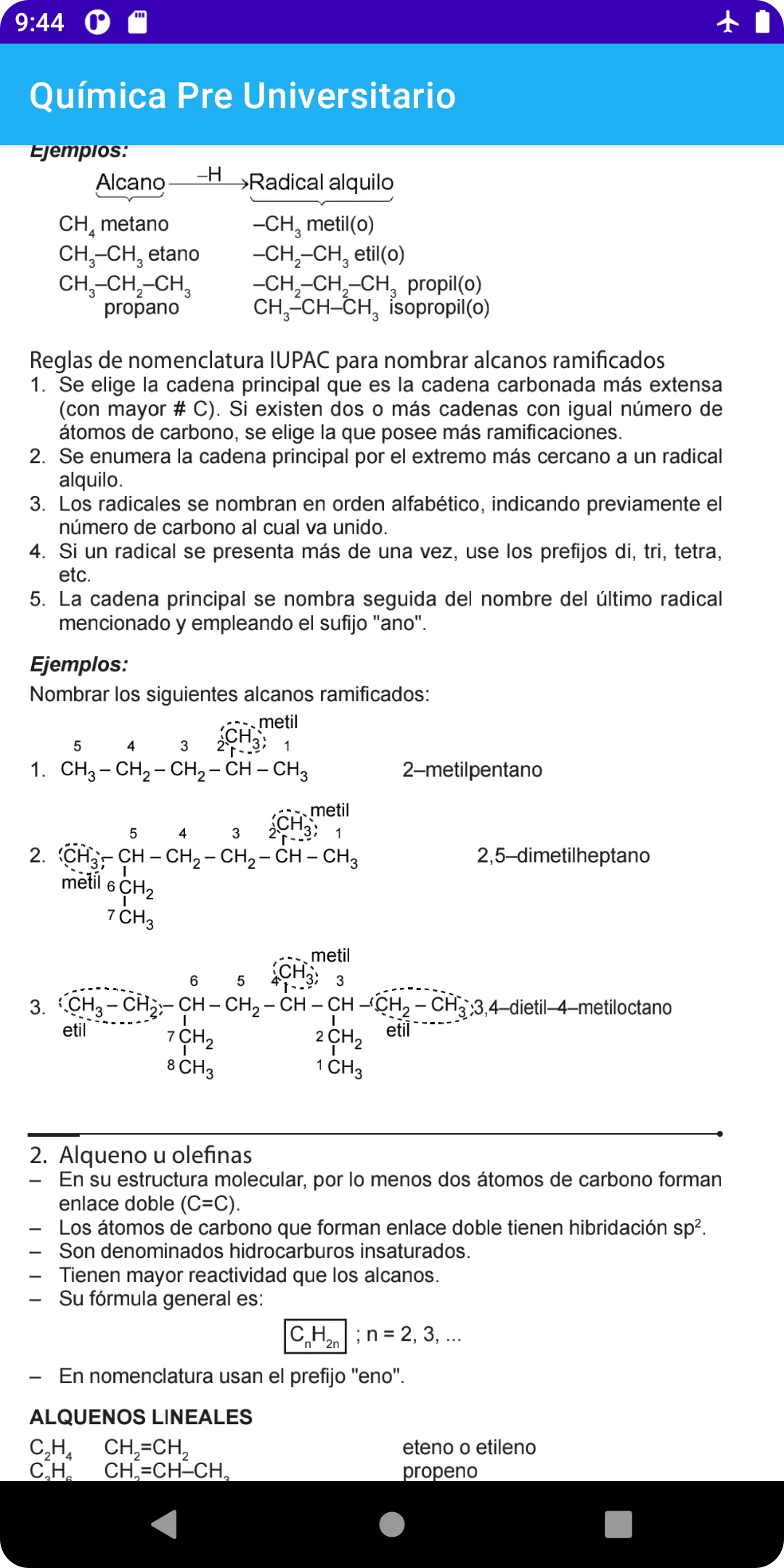 Química Pre Universitario | Indus Appstore | Screenshot