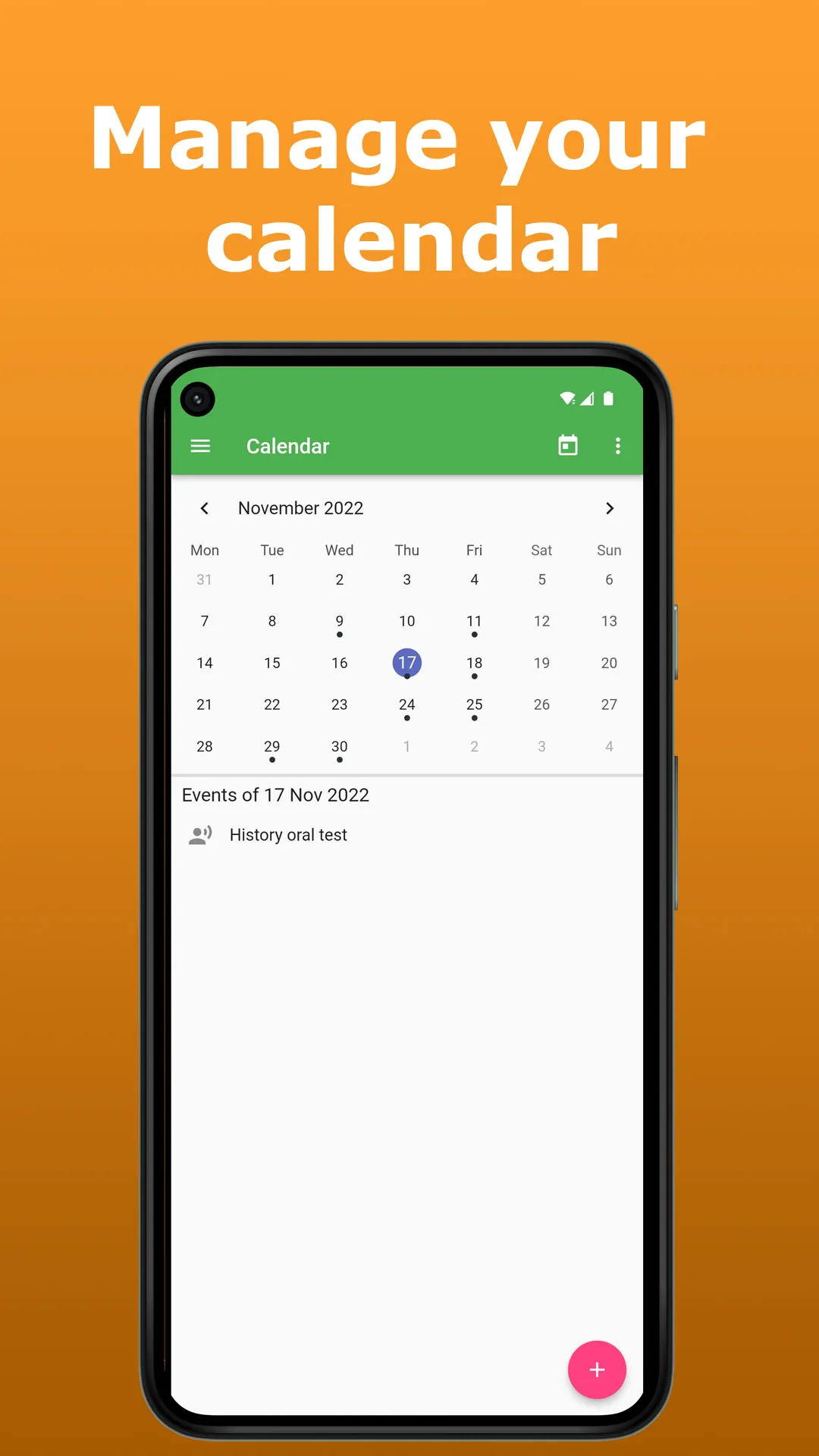 School planner (Diary) | Indus Appstore | Screenshot