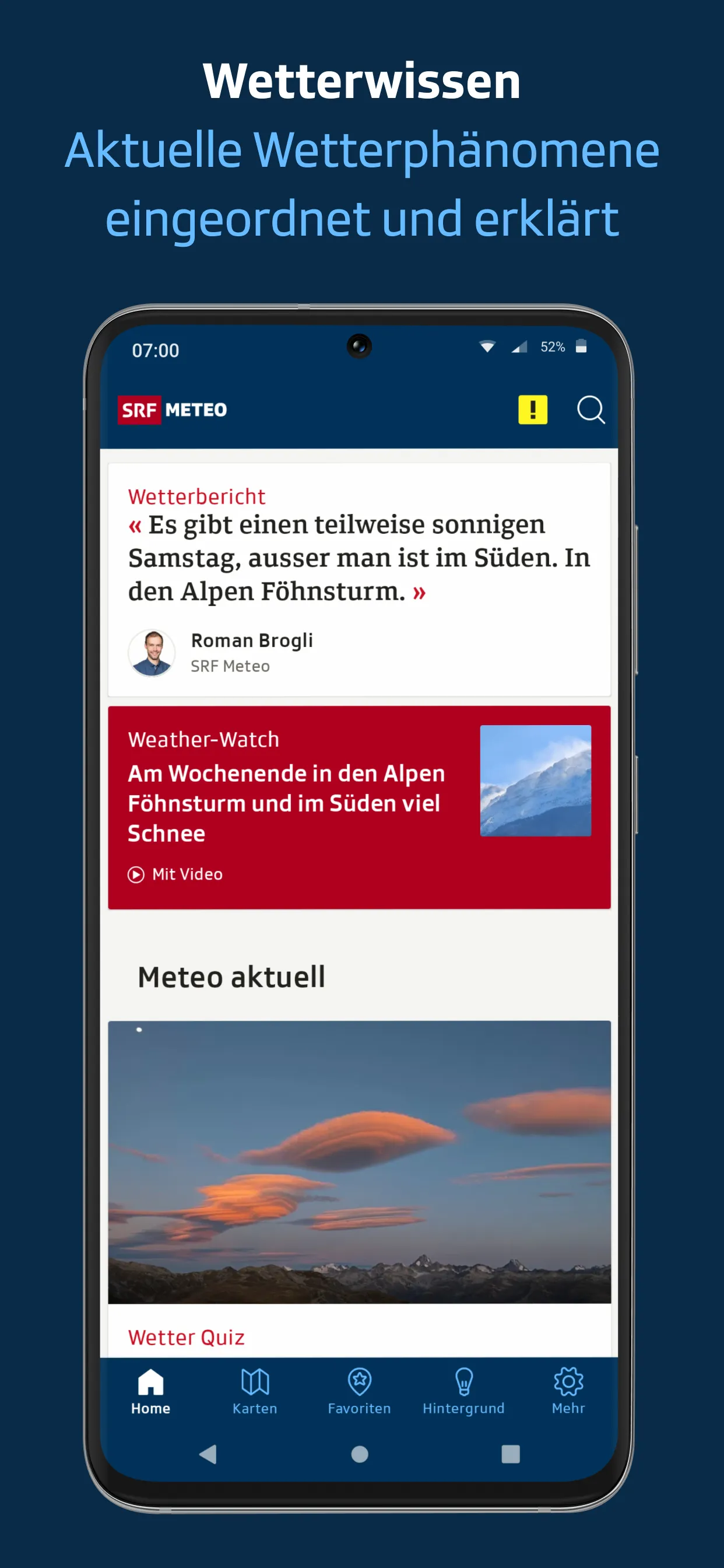 SRF Meteo - Wetter Schweiz | Indus Appstore | Screenshot
