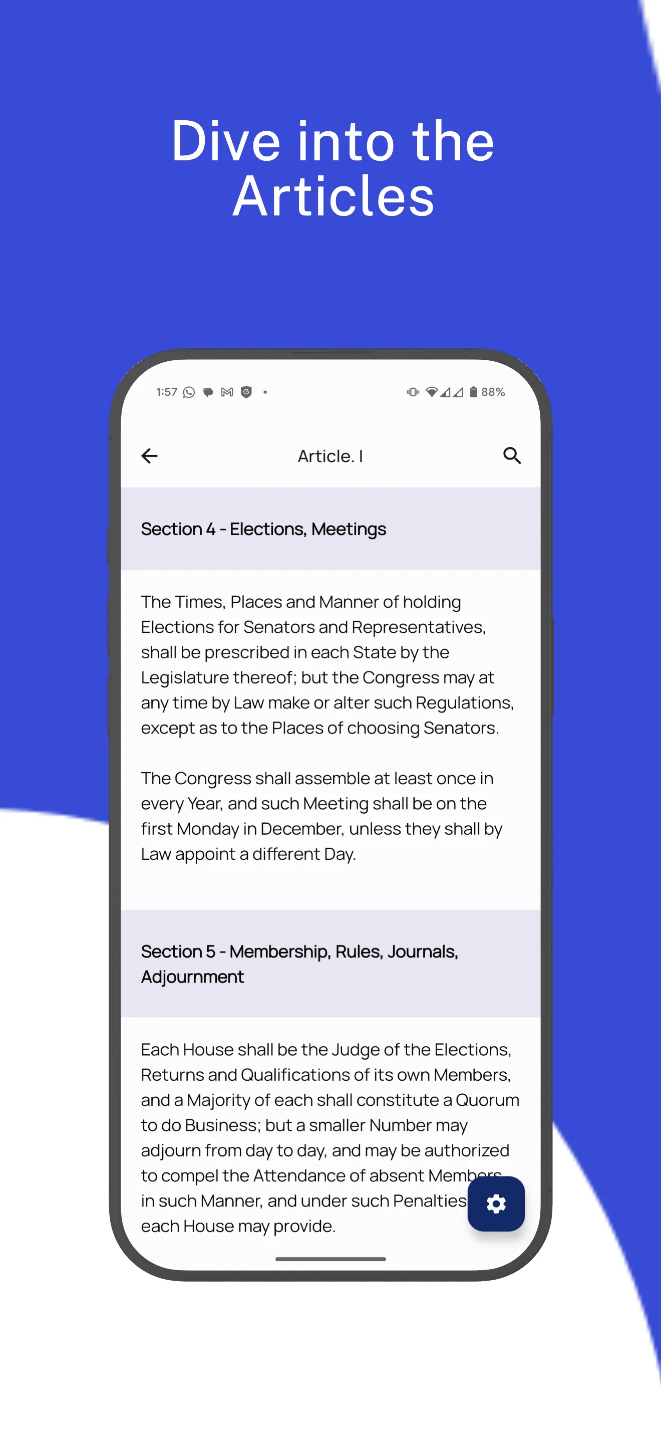 Constitution of United States | Indus Appstore | Screenshot