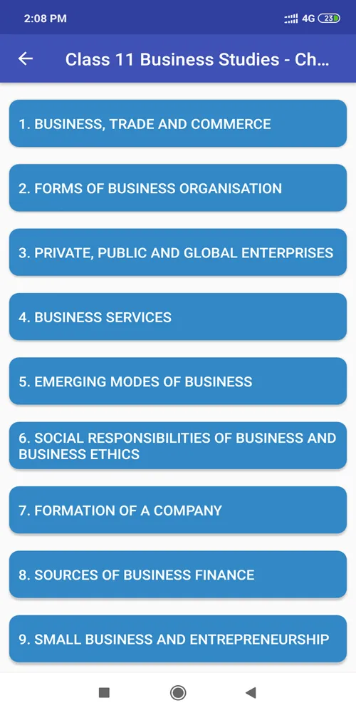 Class 11 Business Studies NCER | Indus Appstore | Screenshot