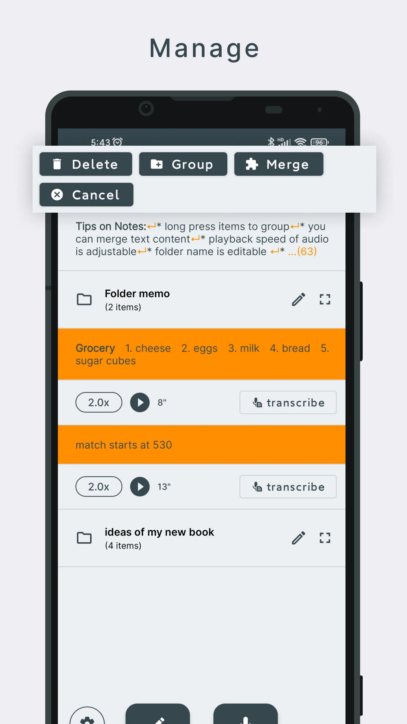 Notes | Tango Tools | Indus Appstore | Screenshot