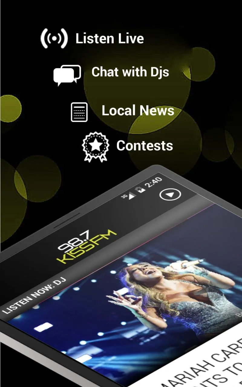 98.7 Kiss FM (KELI) | Indus Appstore | Screenshot