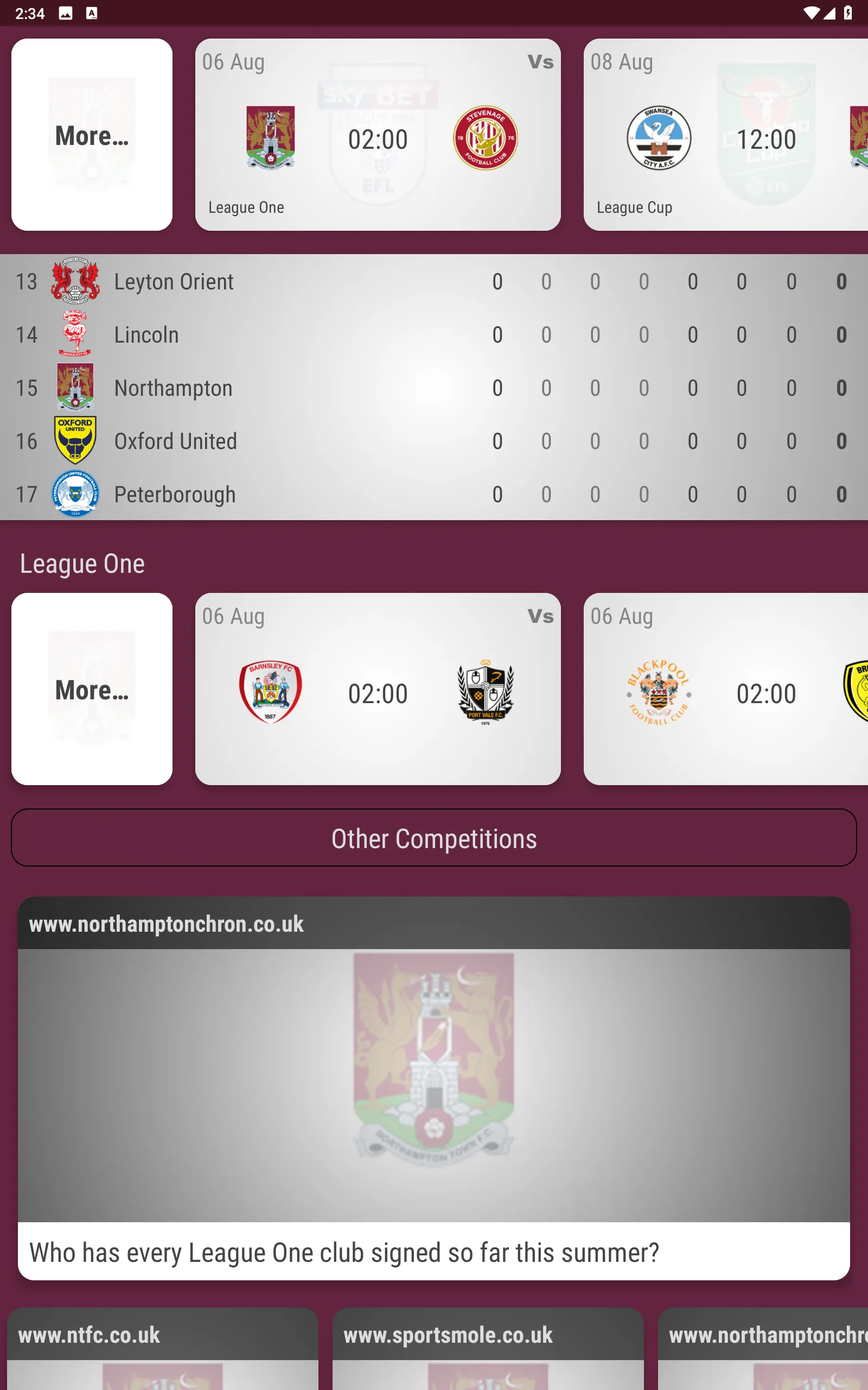 Northampton Town Fan App | Indus Appstore | Screenshot