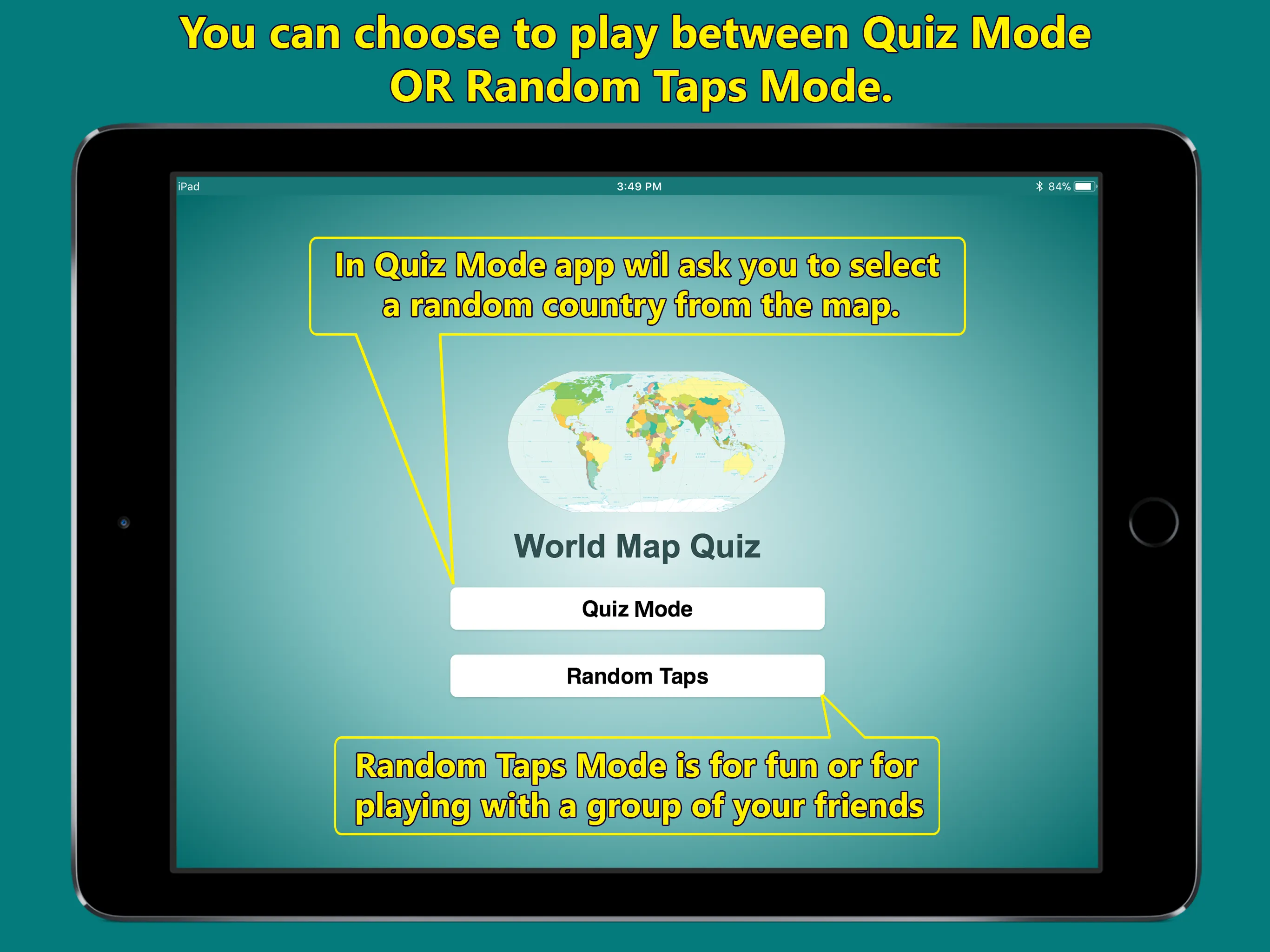 World Map & Geography Quiz | Indus Appstore | Screenshot