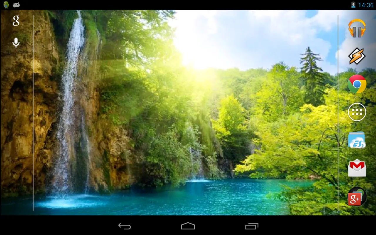 Waterfalls 3D Theme | Indus Appstore | Screenshot