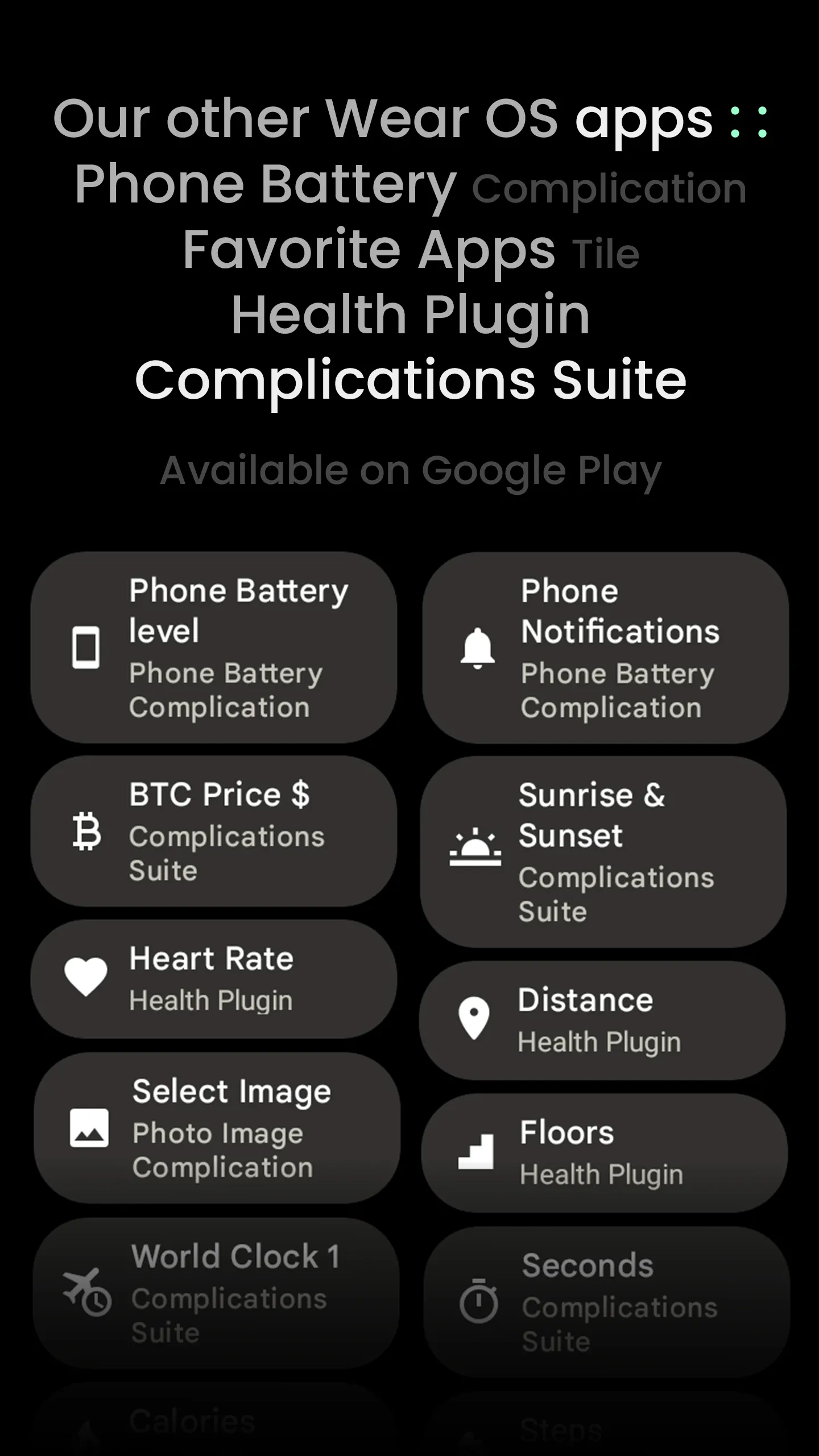 Complications Suite - Wear OS | Indus Appstore | Screenshot