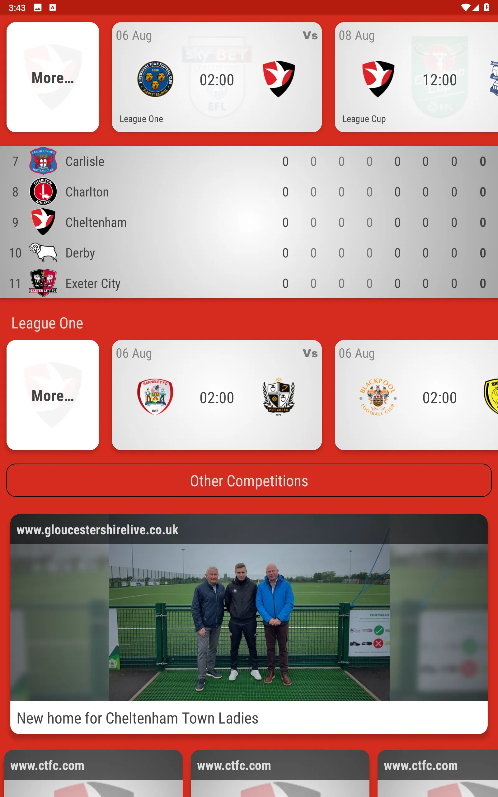 Cheltenham Town Fan App | Indus Appstore | Screenshot