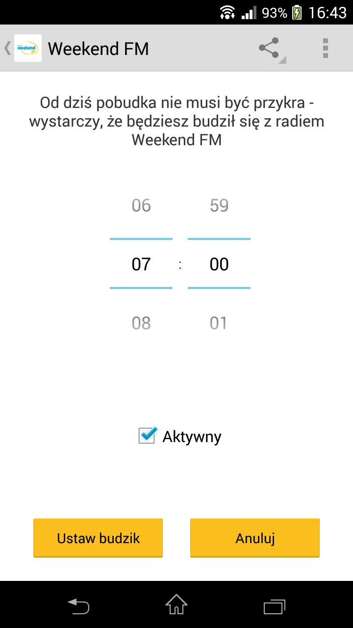 Radio Weekend FM | Indus Appstore | Screenshot