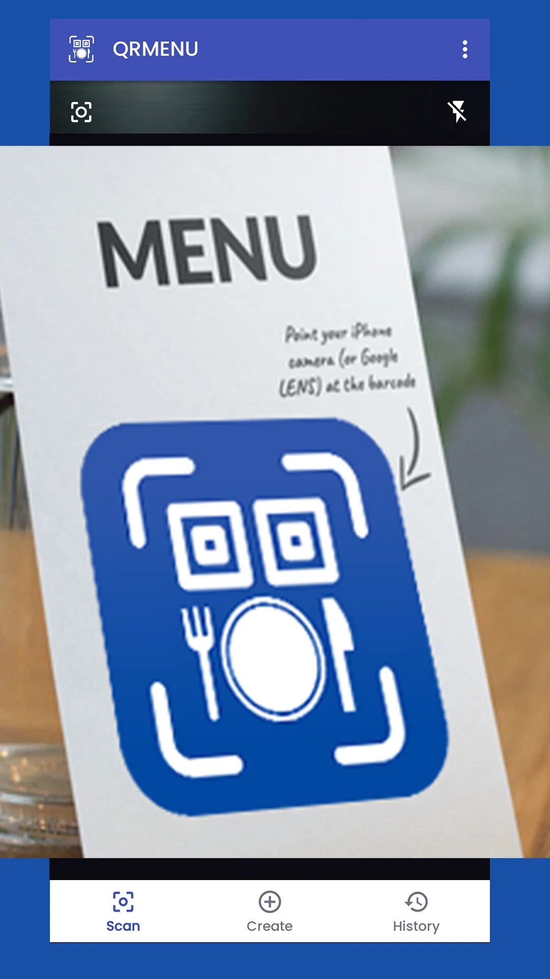 Restaurant Menu QRCode Scanner | Indus Appstore | Screenshot