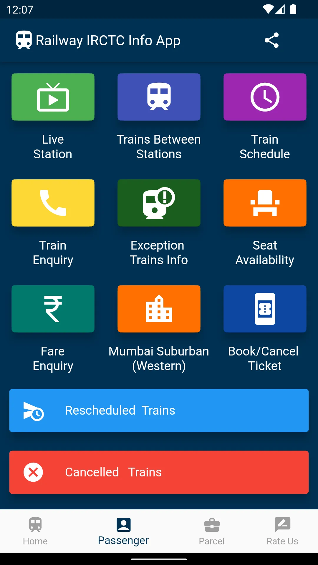 Indian Railway IRCTC Info App | Indus Appstore | Screenshot