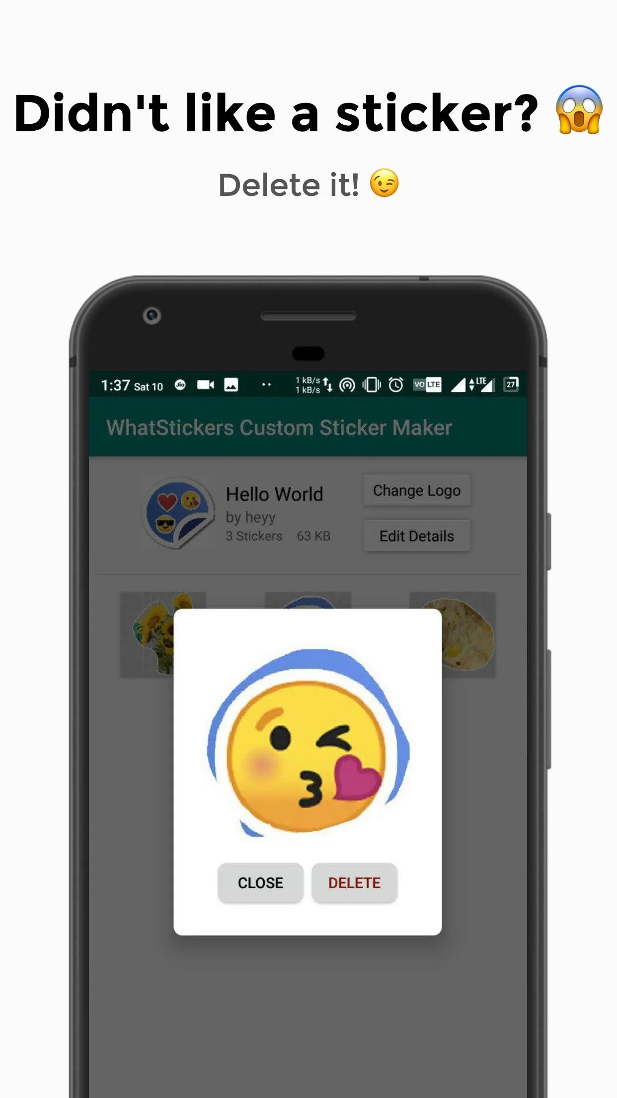 WhatStickers.in | Custom Perso | Indus Appstore | Screenshot