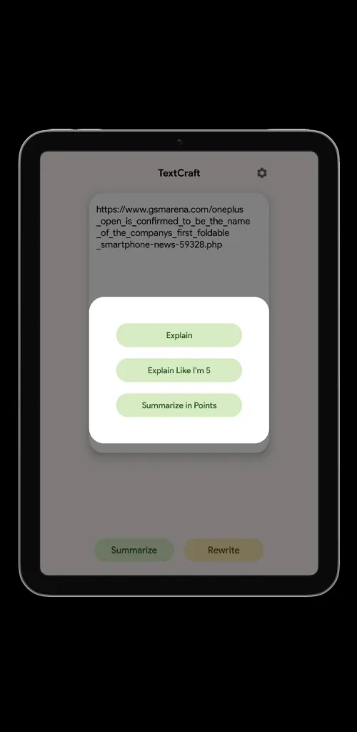 TextCraft - Summarize, Rewrite | Indus Appstore | Screenshot
