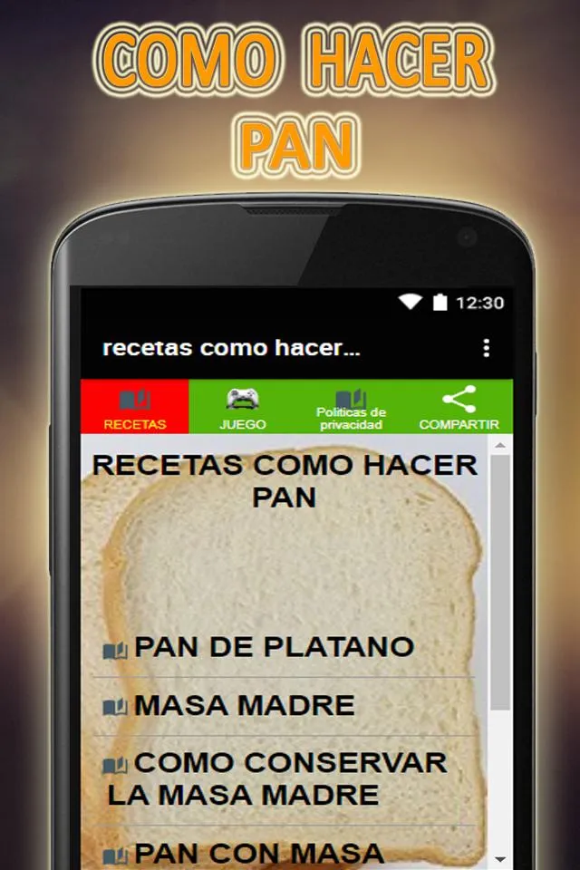 recetas como hacer pan casero | Indus Appstore | Screenshot