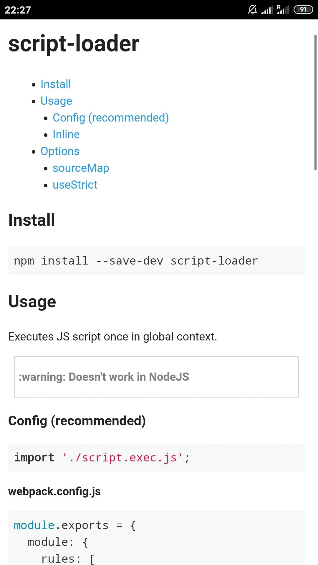 Webpack 4.43 Docs | Indus Appstore | Screenshot