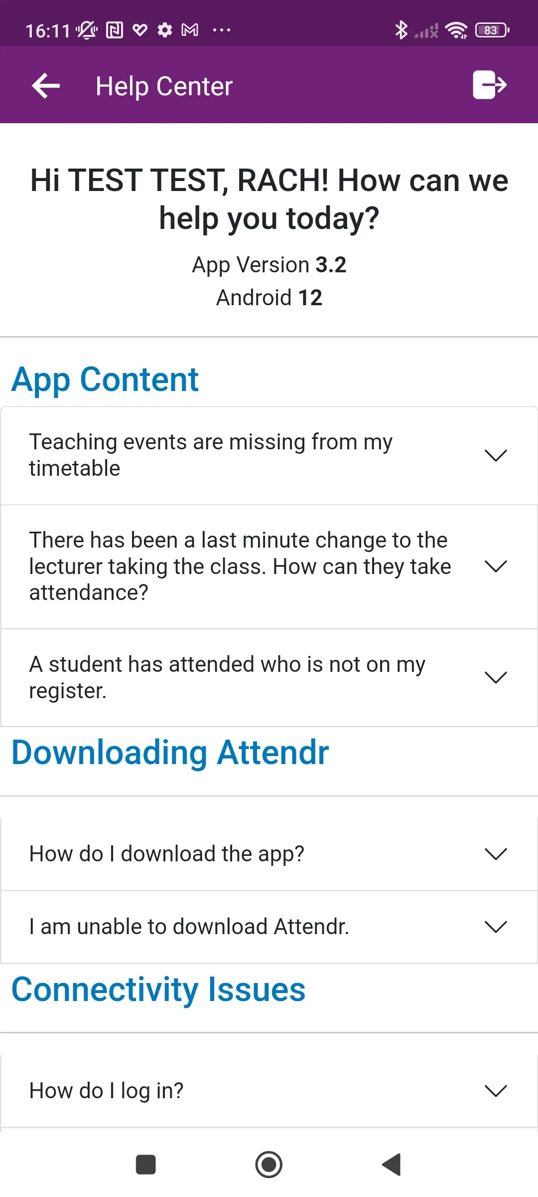 RGU Attend Lecturer | Indus Appstore | Screenshot