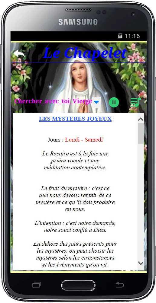 Chapelet et le Rosaire. | Indus Appstore | Screenshot