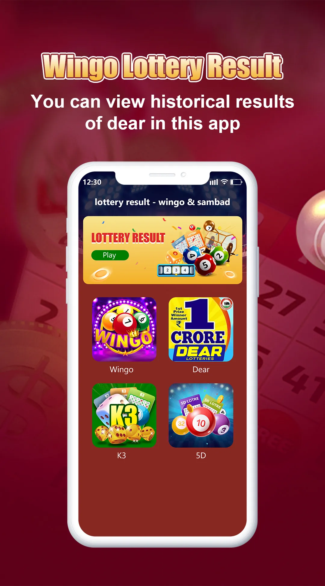 Wingo Lottery Result | Indus Appstore | Screenshot