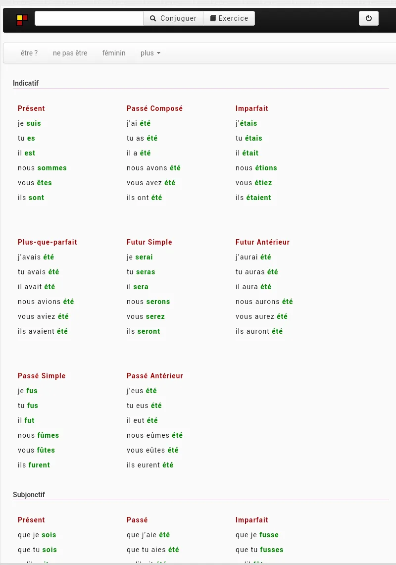 French Conjugation | Indus Appstore | Screenshot