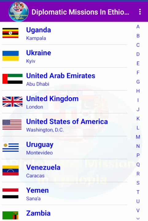 Ethio Diplomatic Missions | Indus Appstore | Screenshot