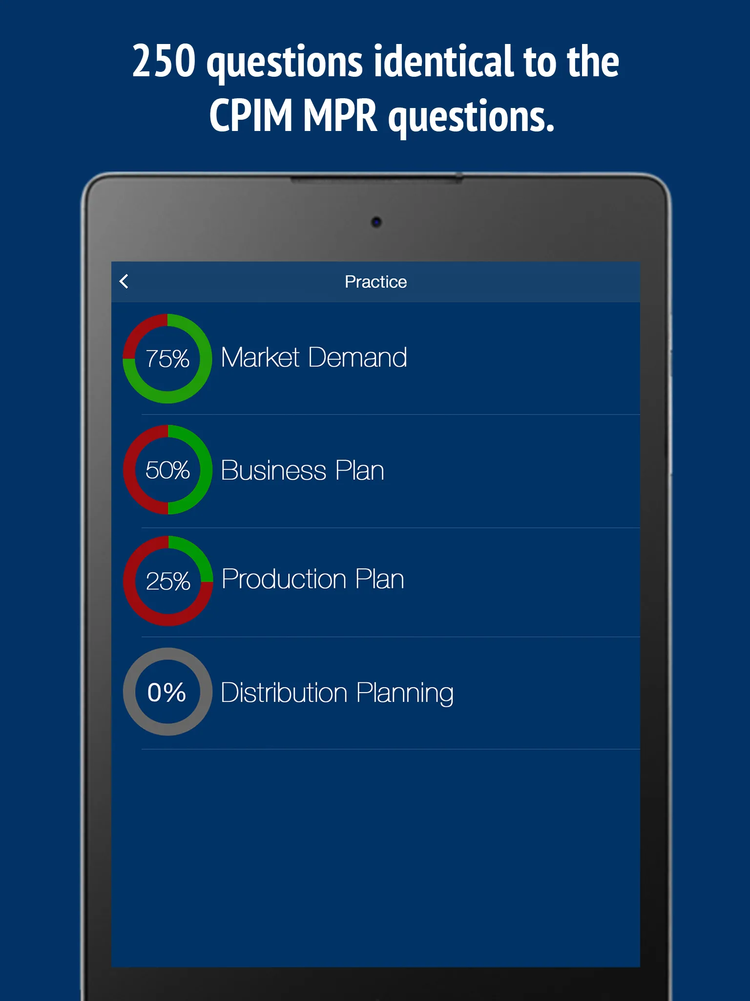 Practice APICS CPIM MPR Exam | Indus Appstore | Screenshot