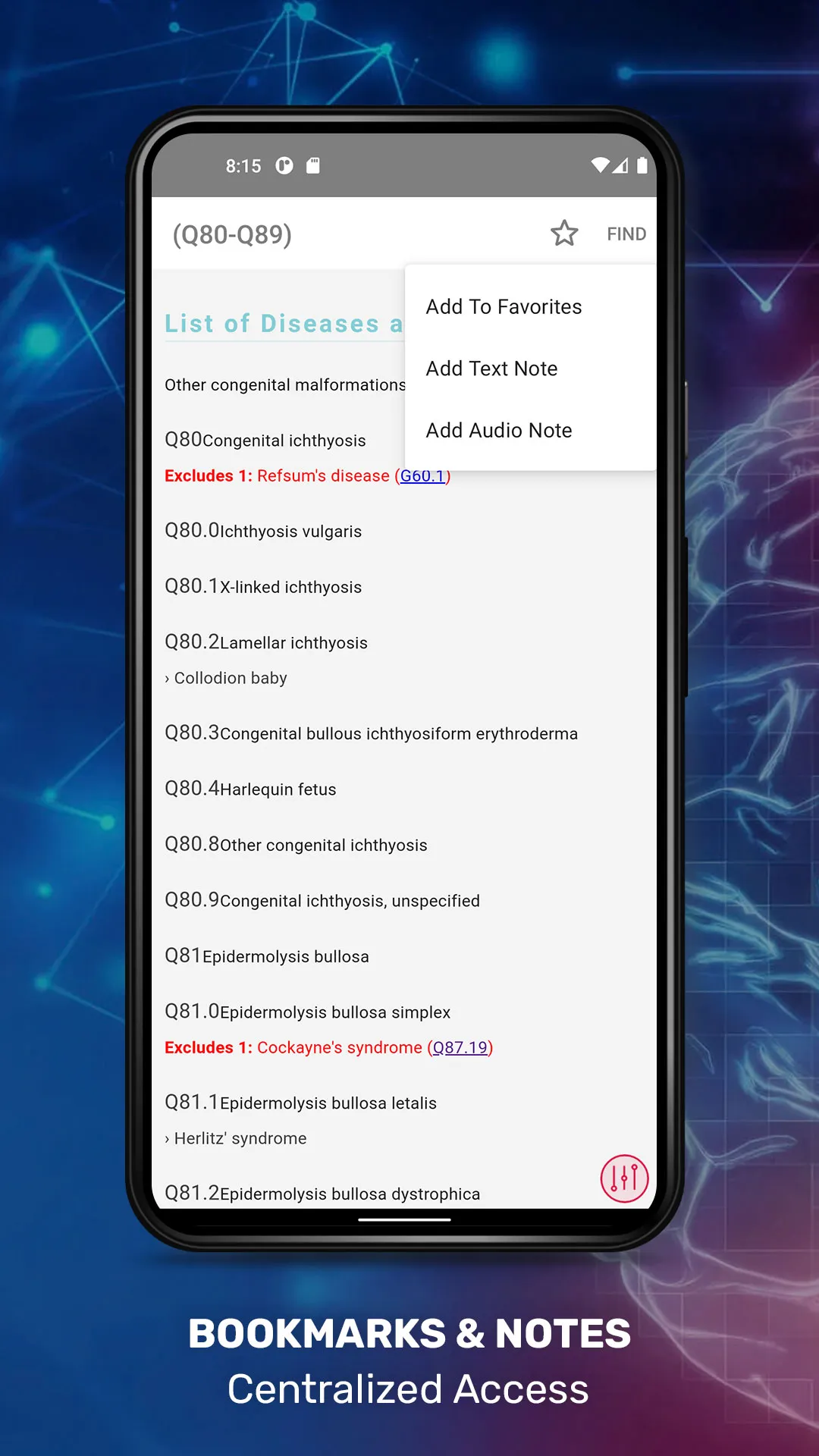 ICD10 - Clinical Modifications | Indus Appstore | Screenshot