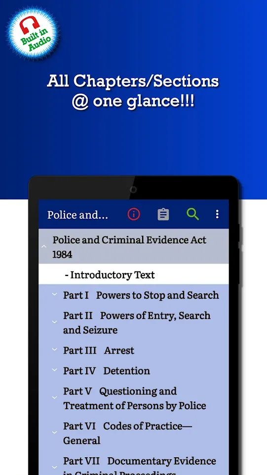 Police & Criminal Evidence Act | Indus Appstore | Screenshot