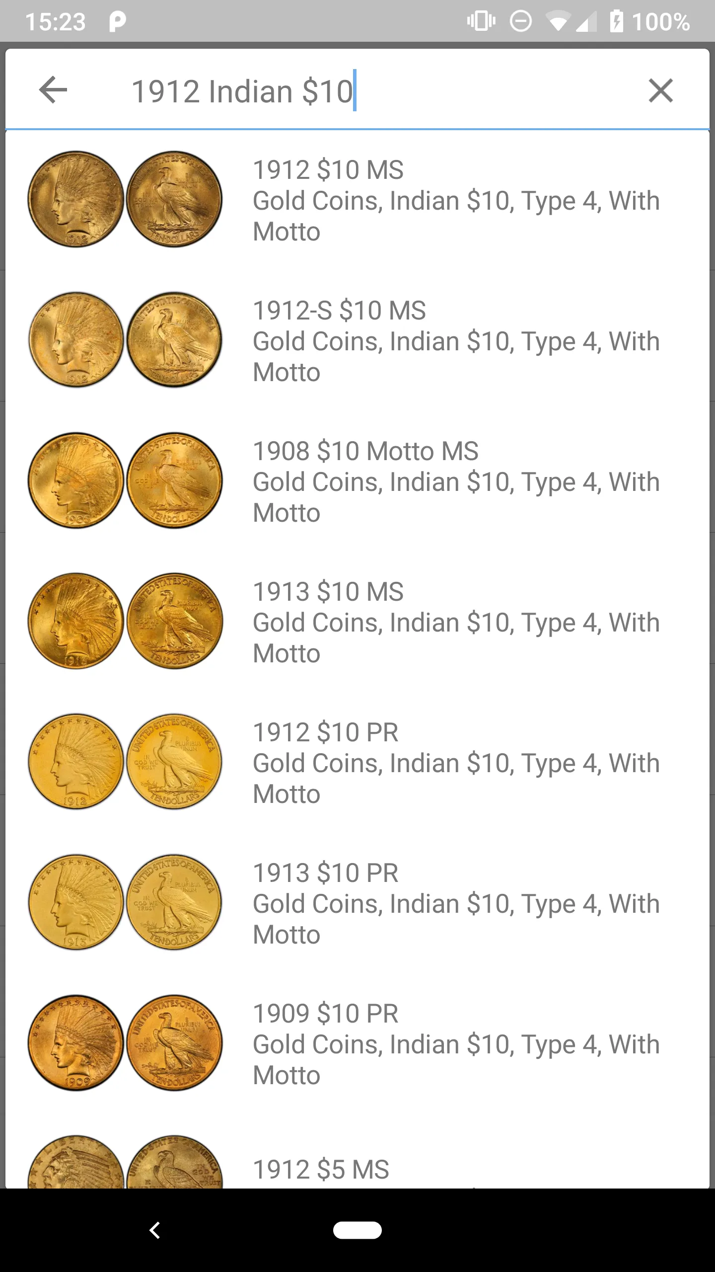 PCGS CoinFacts - U.S. Coin Val | Indus Appstore | Screenshot