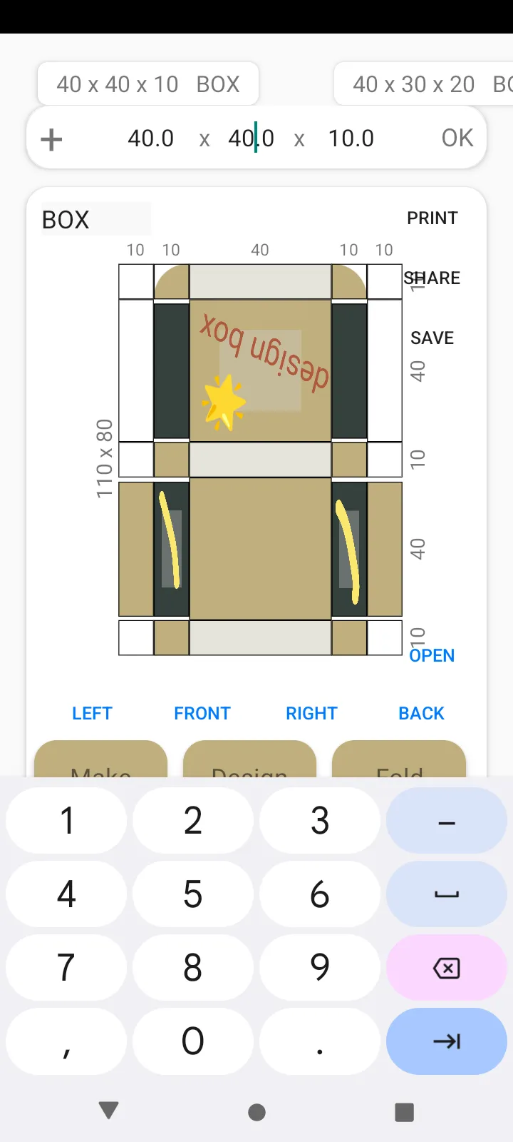Box Maker Template Creator Pro | Indus Appstore | Screenshot