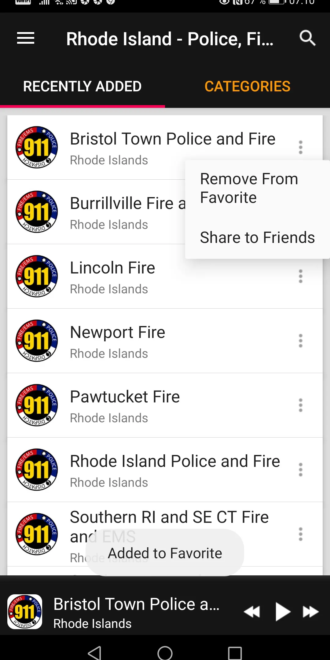 Police Scanner Rhode Island | Indus Appstore | Screenshot