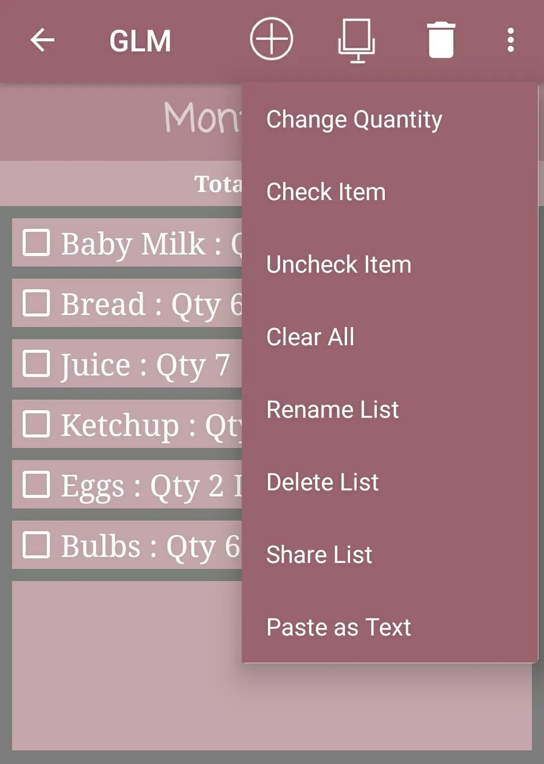 Grocery List Manager | Indus Appstore | Screenshot