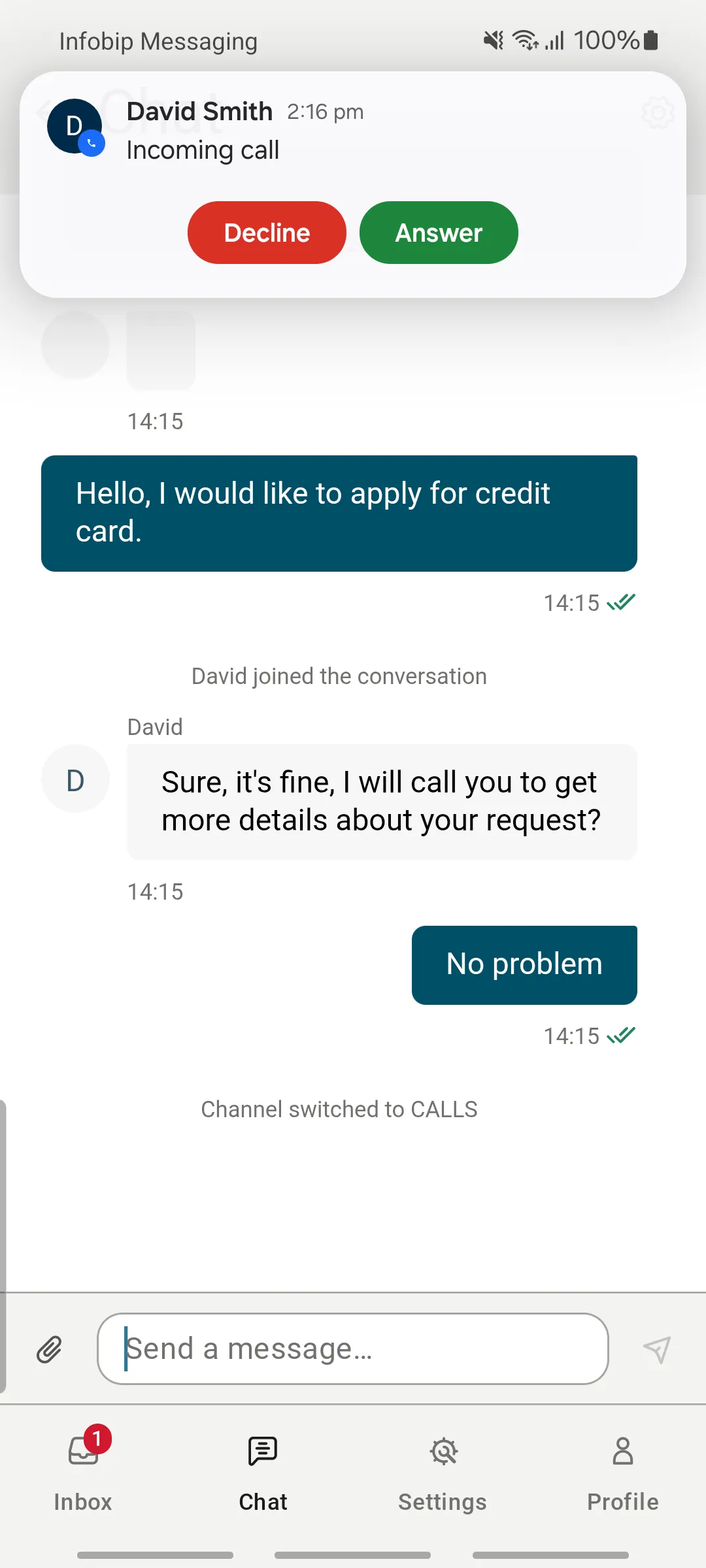 Infobip Messaging | Indus Appstore | Screenshot